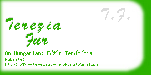 terezia fur business card